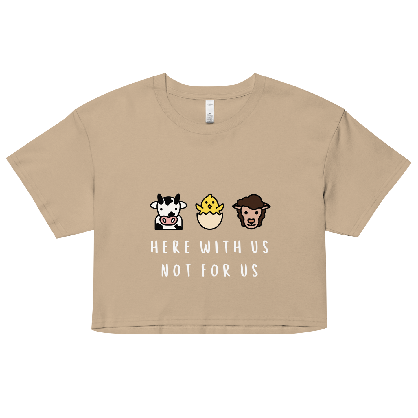 With Us Not For Us Crop Top