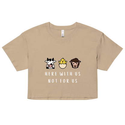 With Us Not For Us Crop Top
