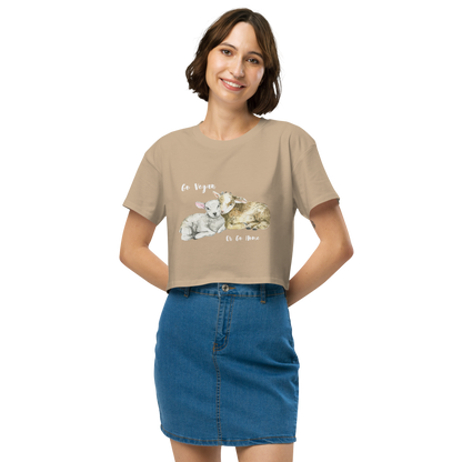Go Vegan Crop Top