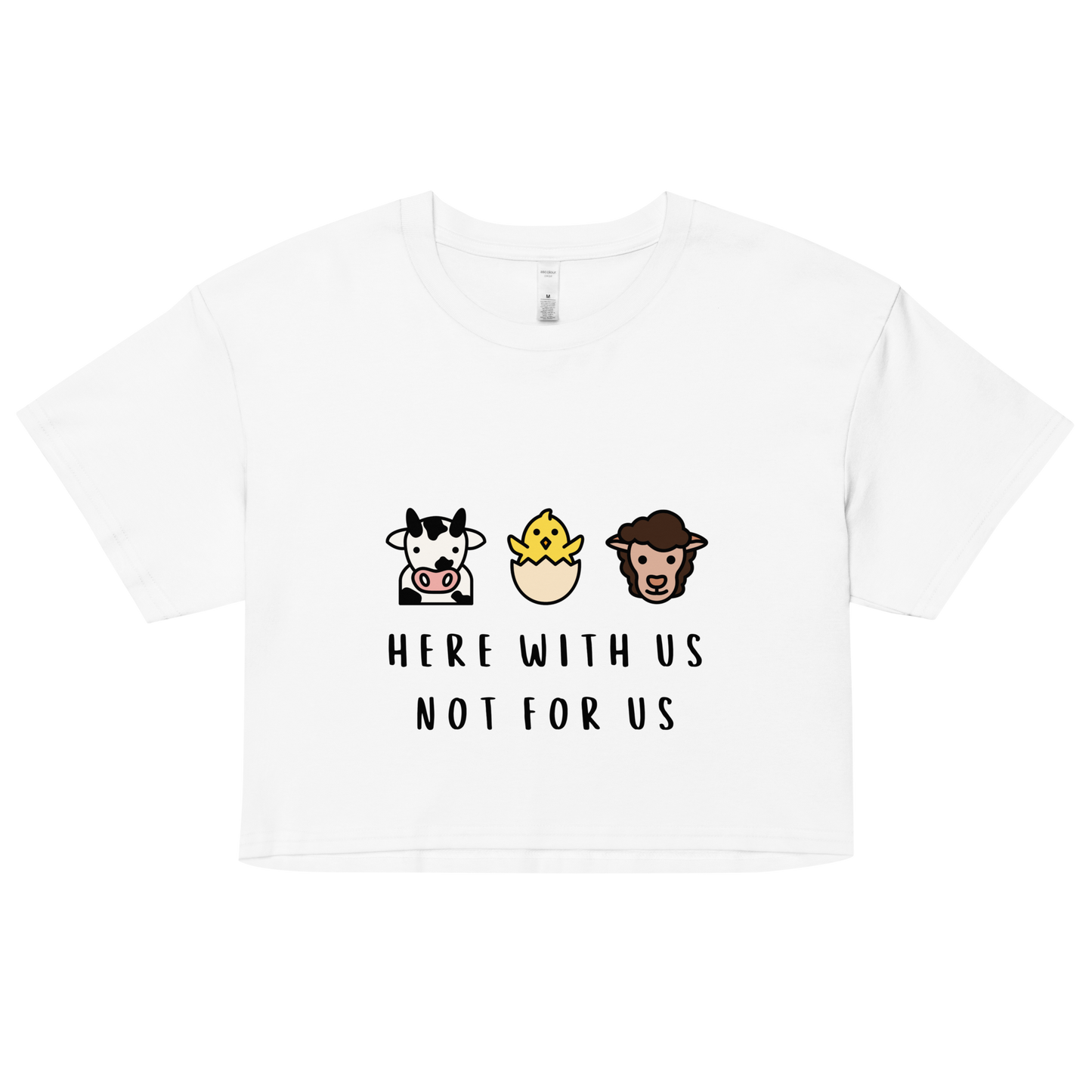 With Us Not For Us Crop Top